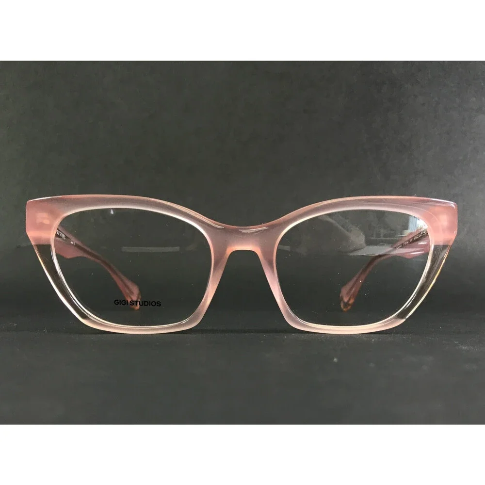 Gigi Studios Eyeglasses Frames ZARA GS1003/060 Cloudy Pink Clear 52-19-140
